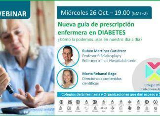 26 octubre: Webinar Nueva guía de prescripción enfermera en diabetes
