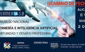El Primer Congreso Nacional de Enfermería e Inteligencia Artificial cambia de fechas: será los días 8 y 9 de marzo de 2024