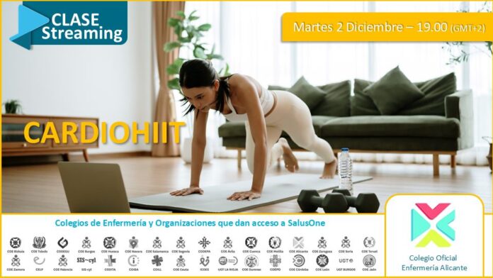 2 de diciembre: nueva clase streaming CardioHIIT – Dic. 2025
