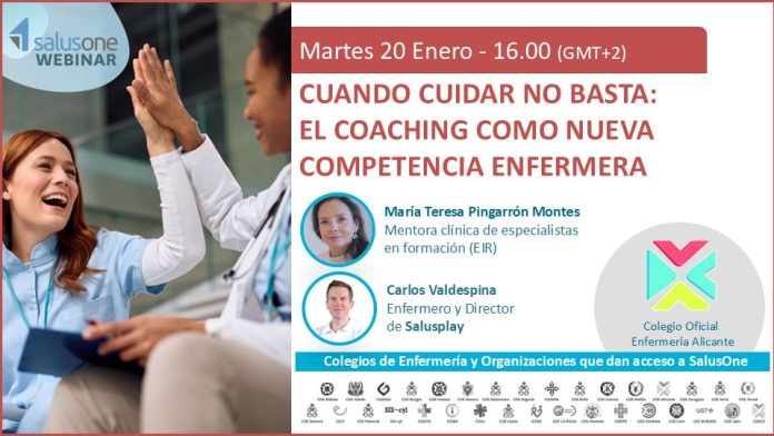 20 de enero, webinar de conocimiento “Cuando cuidar no basta. El coaching como nueva competencia enfermera”