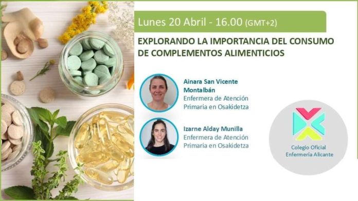 20 de abril, webinar “Explorando la importancia del consumo de complementos alimenticios”