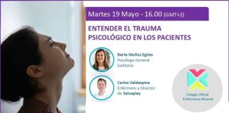 19 de mayo, webinar: “Entender el trauma psicológico en los pacientes”