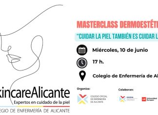 10 de junio: Masterclass dermoestética: Cuidar la piel también es cuidar la vida