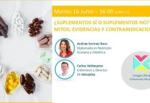 16 de junio, webinar: “¿Suplementos sí o suplementos no? Mitos, evidencias y contradicciones”