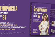 El Colegio de Enfermería de Alicante acogerá la presentación del nuevo libro de Sonia Albero Amorós, “La Menopausia empieza antes de los 37”