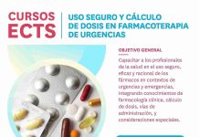 “Especialización en uso seguro y cálculo de dosis en farmacoterapia de urgencias” nuevo curso online ECTS del Colegio