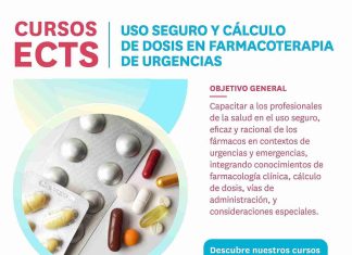 “Especialización en uso seguro y cálculo de dosis en farmacoterapia de urgencias” nuevo curso online ECTS del Colegio