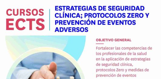 “Estrategias de seguridad clínica; protocolo zero y prevención de eventos adversos” nuevo curso online ECTS del Colegio