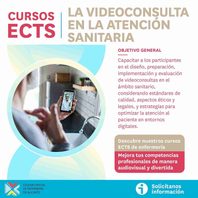 “La videoconsulta en la atención sanitaria” nuevo curso online ECTS del Colegio