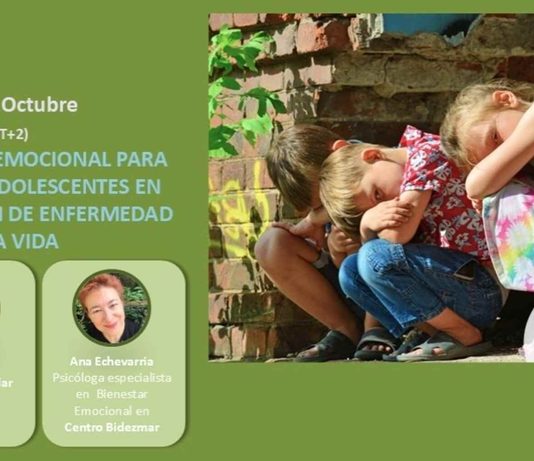 27 de octubre, webinar “Soporte emocional para niños y adolescentes en situación de enfermedad y fin de la vida”