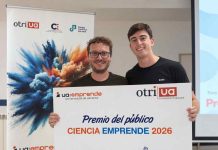 Dos enfermeros reciben el Premio del Público “Ciencia Emprende 2026” de la Universidad de Alicante