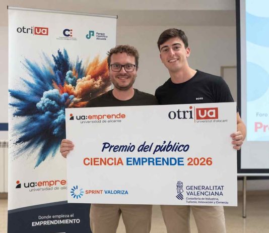 Dos enfermeros reciben el Premio del Público “Ciencia Emprende 2026” de la Universidad de Alicante